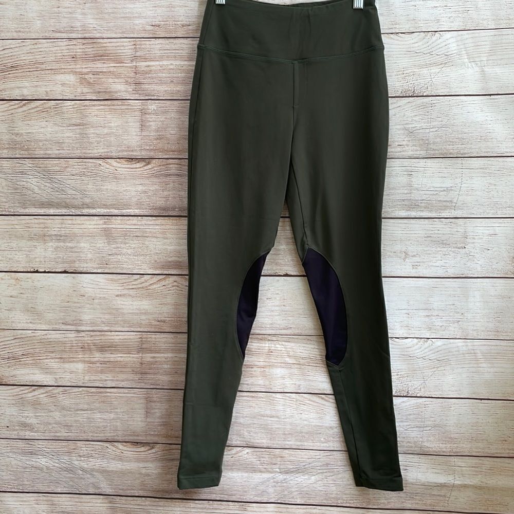 KIRAGRACE RIDING LEGGINGS IN OLIVE GREEN‎